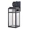 Vaxcel Hubbard 5-in W 1 Light Dusk to Dawn Textured Black Outdoor Wall Lantern Clear Glass Shade T0720 - alternate 3